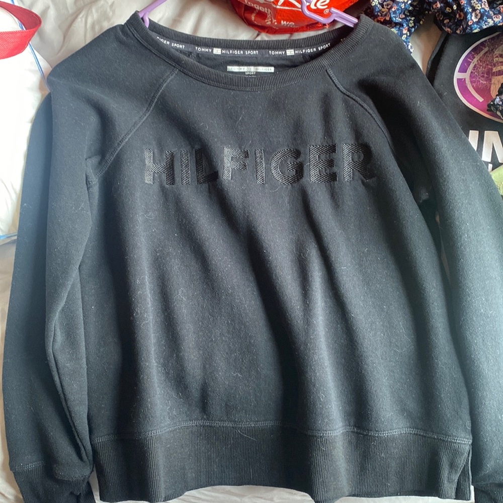 Black Hilfiger sweater - worn like 2-3 times.